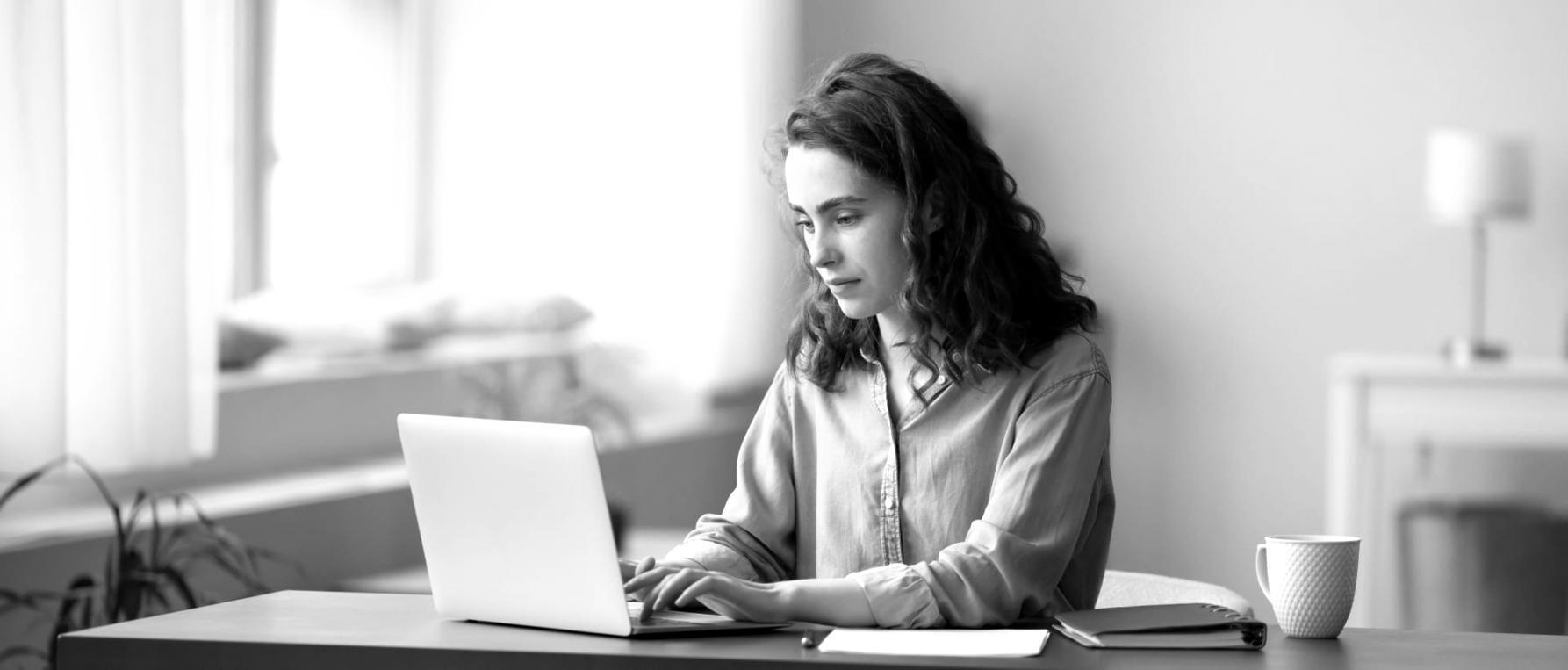 Analyst reviewing financial model output